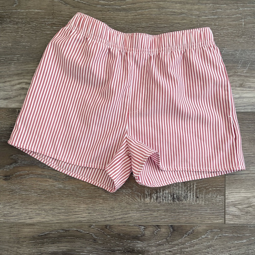 Full Tilt girls Pajama Bottoms in red and White Stripes EUC size L